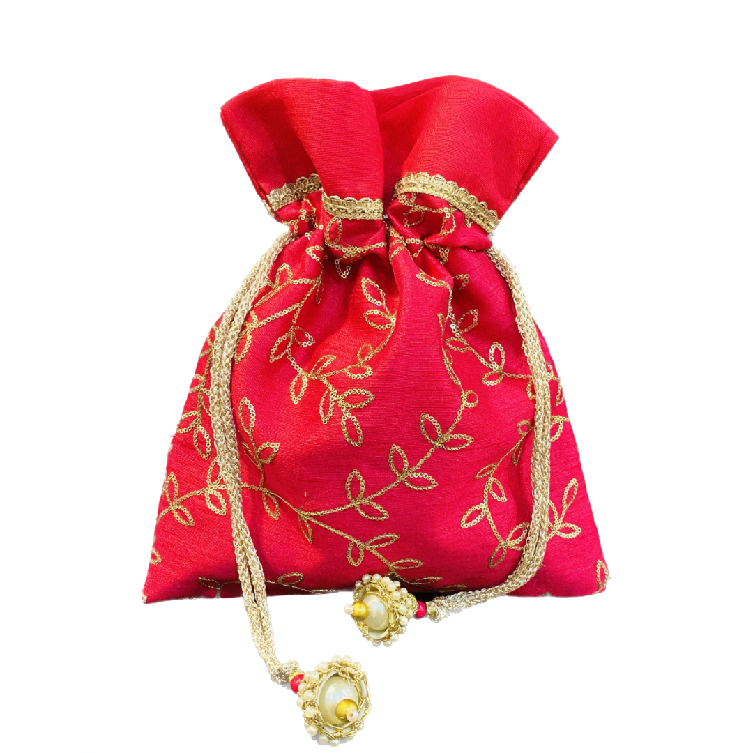 KP-114 Pink Potli Bags